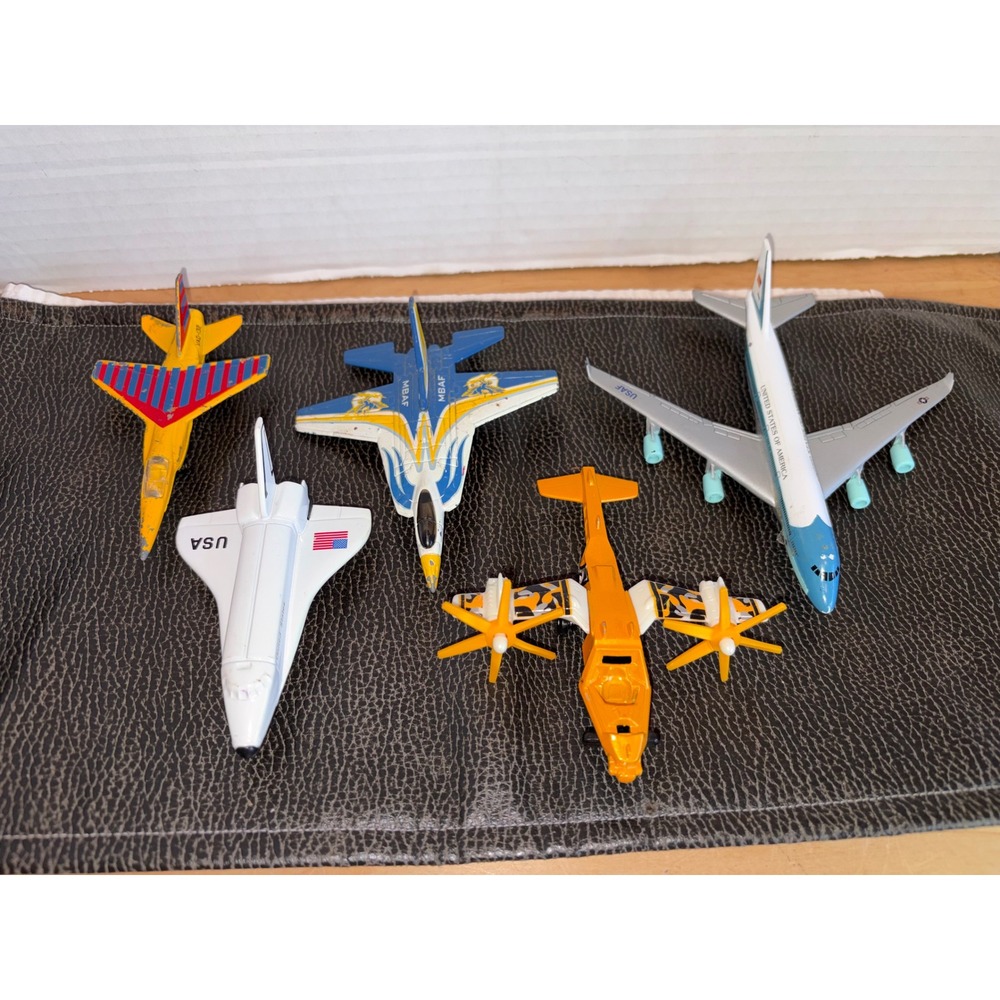 Vintage & Modern Diecast Airplane Lot of 5